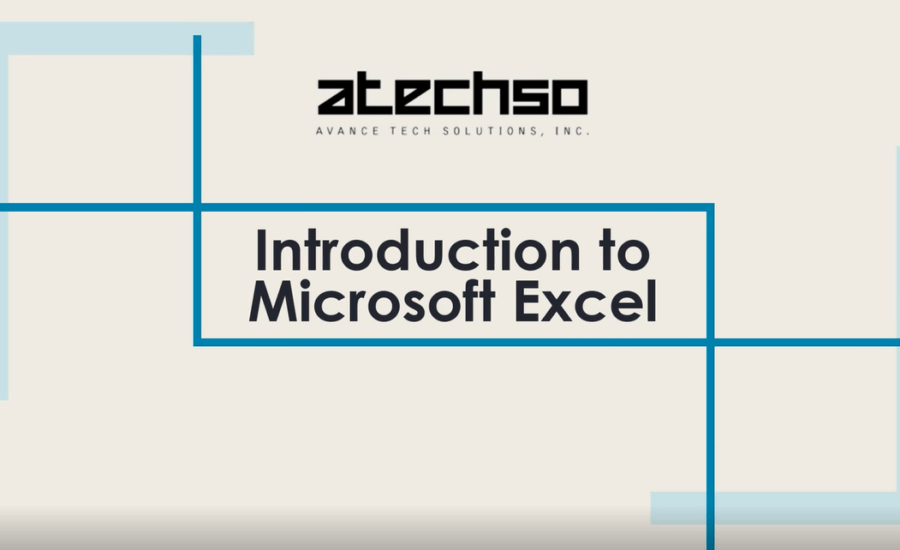 Poster on Introduction to Microsoft Excel, featuring bold text and Microsoft Excel's logo.